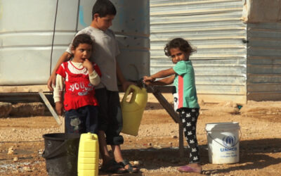 Football dans le camp de refugiés de Za’atari
